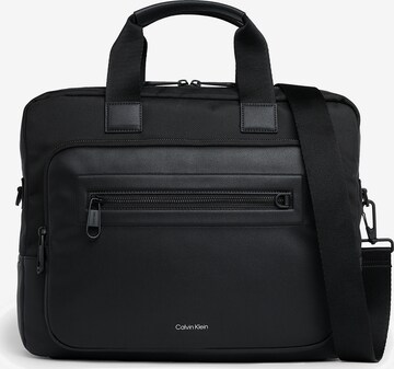 Calvin Klein Laptoptas in Zwart: voorkant