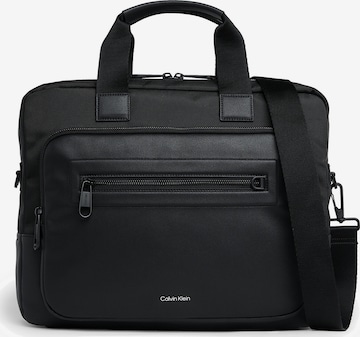 Borsa per laptop di Calvin Klein in nero: frontale