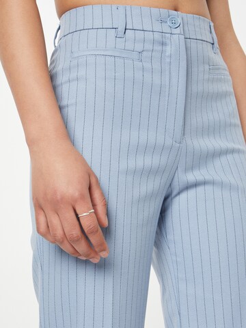 Monki Wide leg Pleated Pants in Blue