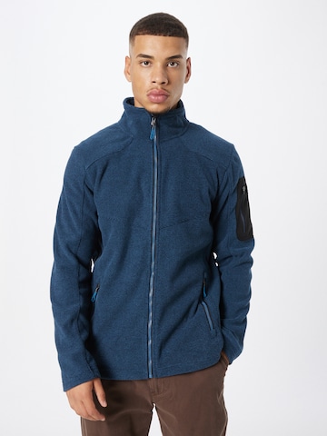 KILLTEC Athletic Fleece Jacket in Blue: front