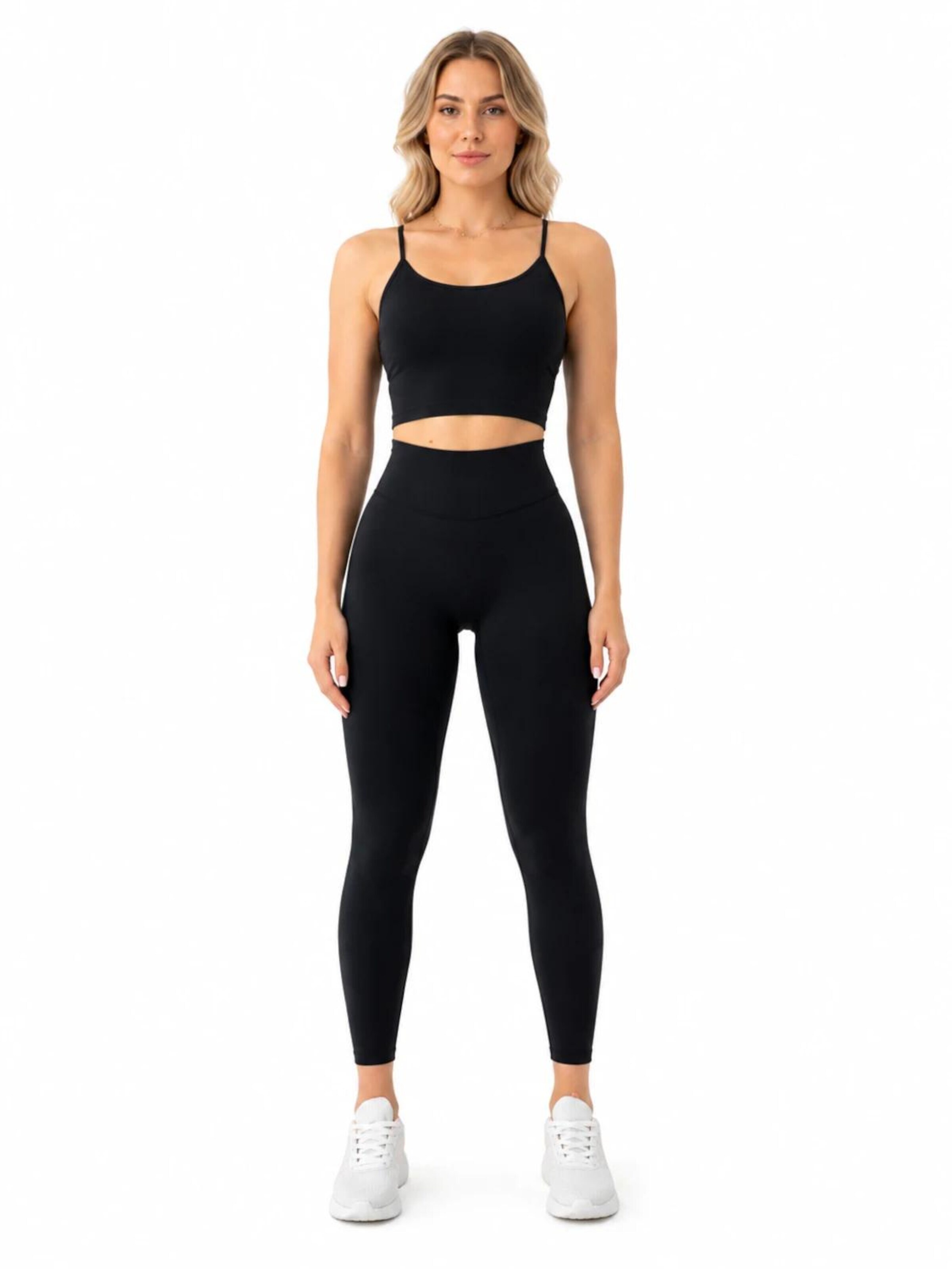 2SKIN - Slimfit Pantalón deportivo en negro