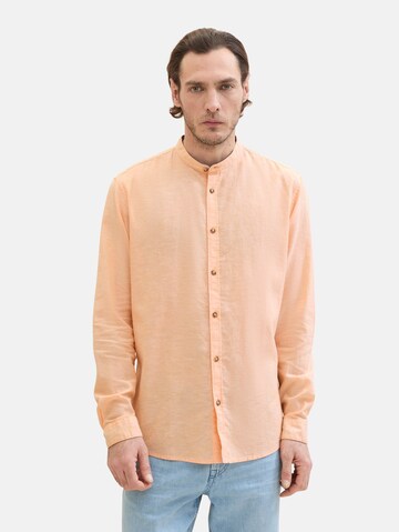TOM TAILOR Regular fit Button Up Shirt in Orange: front