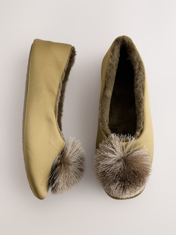 Next - Zapatillas de casa en verde