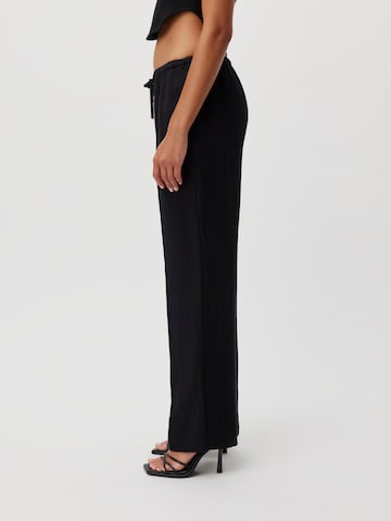 LeGer by Lena Gercke - Pierna ancha Pantalón de pinzas 'Linn' en negro