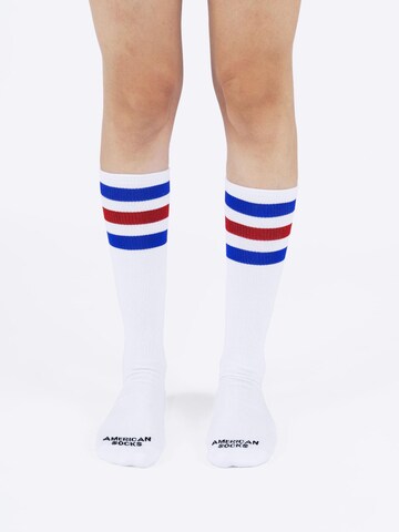 American Socks Knee socks 'American Pride' in White