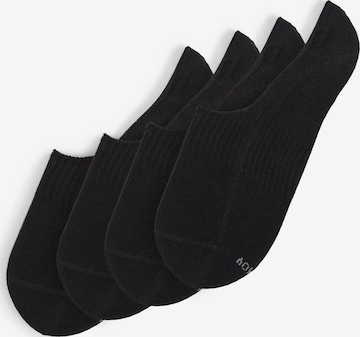 Von Jungfeld Ankle Socks 'ESSENTIAL INVISIBLE' in Black: front