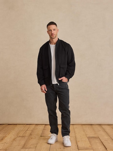 DAN FOX APPAREL Between-Season Jacket 'Hagen' in Black