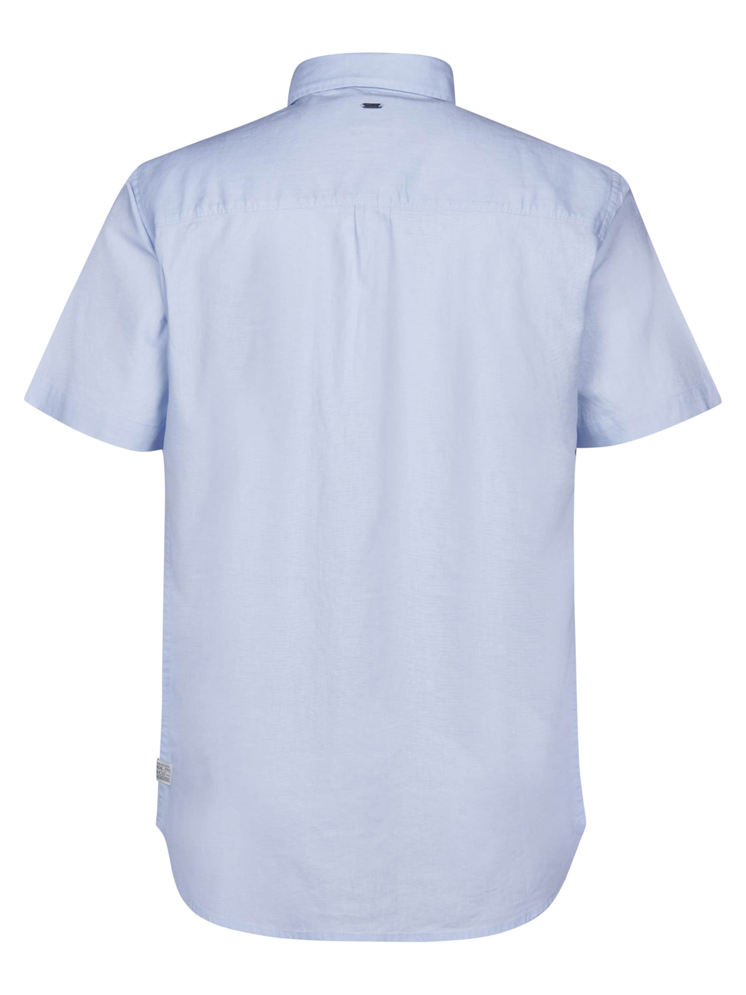 Petrol Industries Средняя посадка Рубашка в Синий