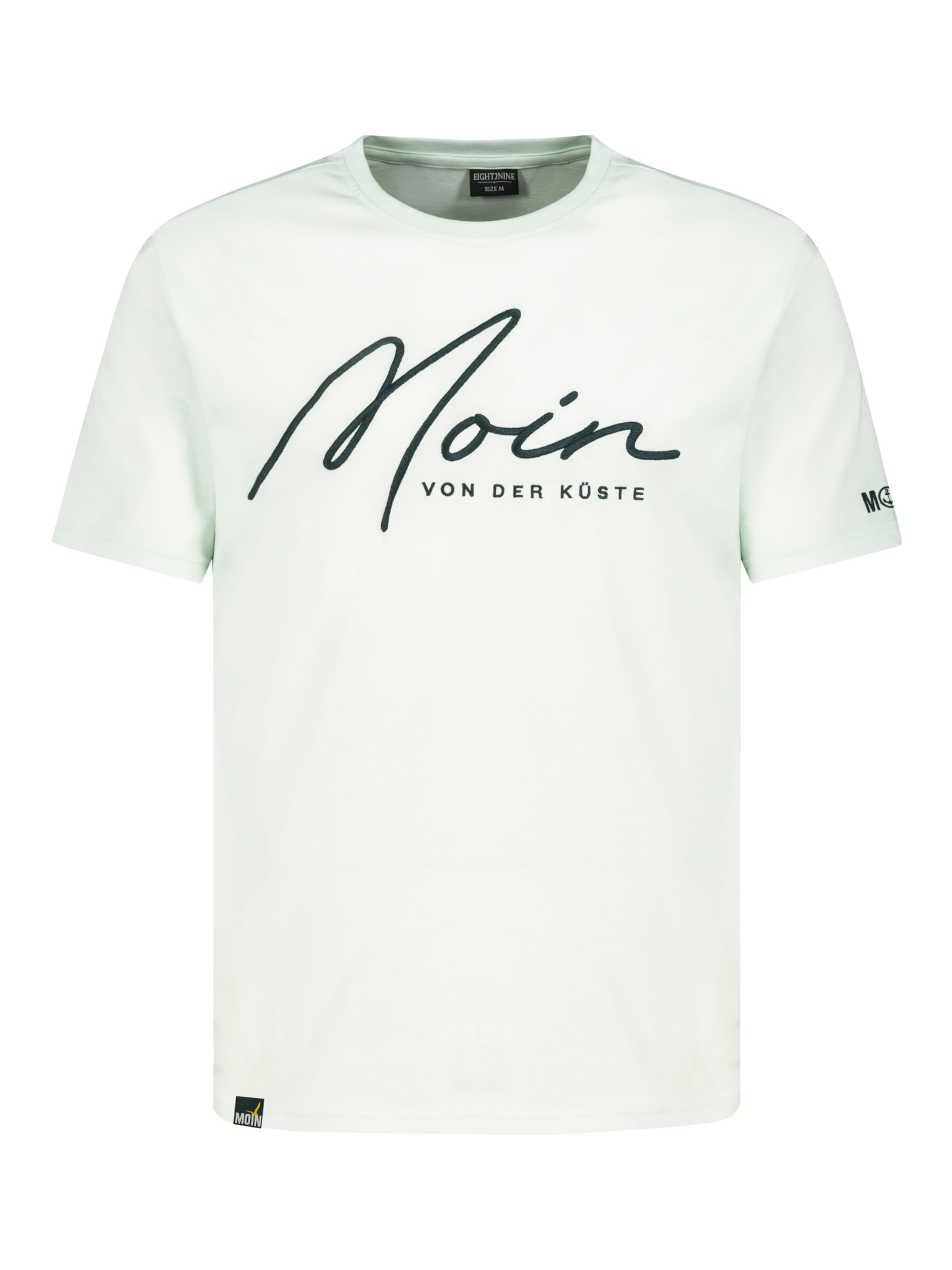 Eight2Nine Shirt 'Moin' in Green: front