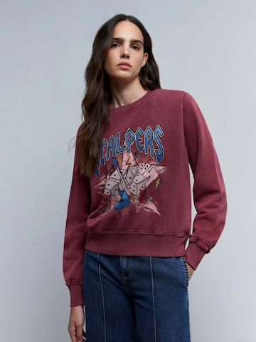 Sweat-shirt Scalpers en rouge : devant