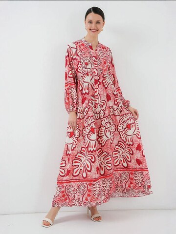 Bigdart - Vestido em vermelho: frente