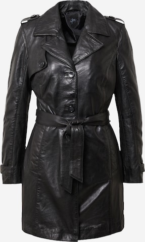 Gipsy Between-seasons coat in Black: front