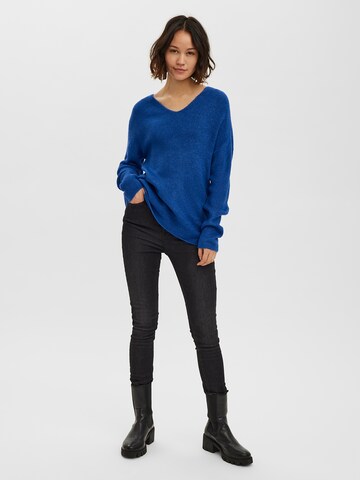 VERO MODA Sweater 'VMLEFILE' in Blue