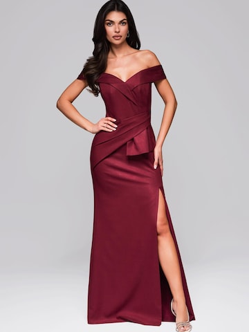 Ombre Evening dress in Red: front