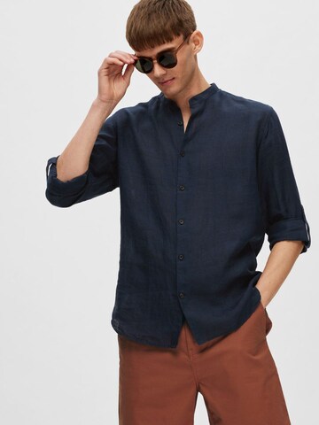 Coupe regular Chemise 'Kylian' SELECTED HOMME en bleu