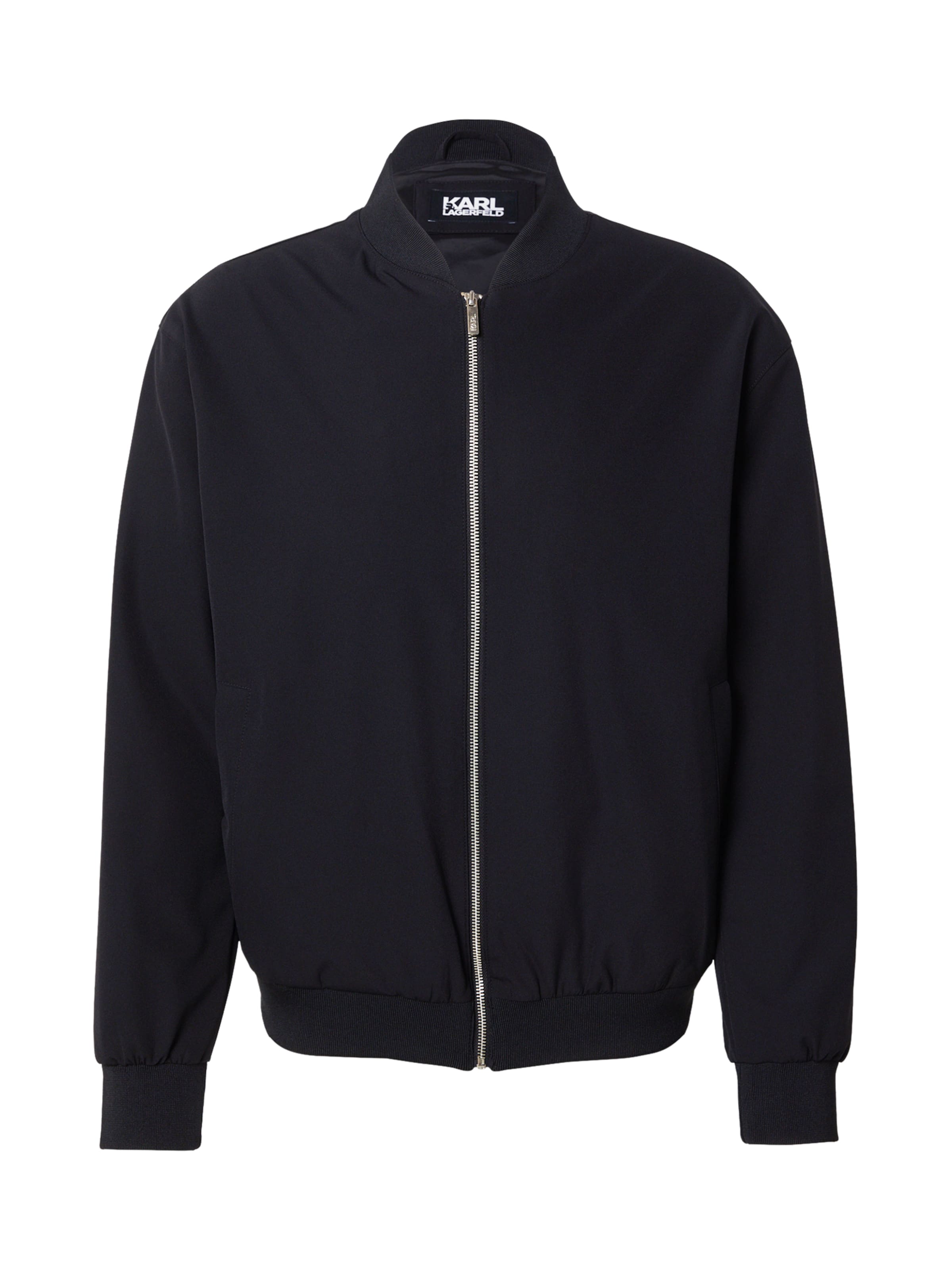 Karl Lagerfeld Преходно яке в черно: отпред