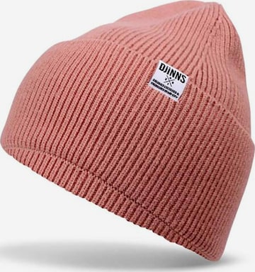 Bonnet 'Wooly Knit' DJINNS en rose : devant