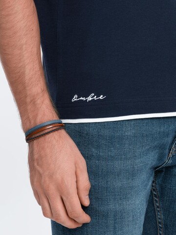 Ombre Shirt in Blauw