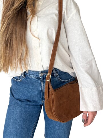 lePelou Shoulder Bag 'MINA' in Brown