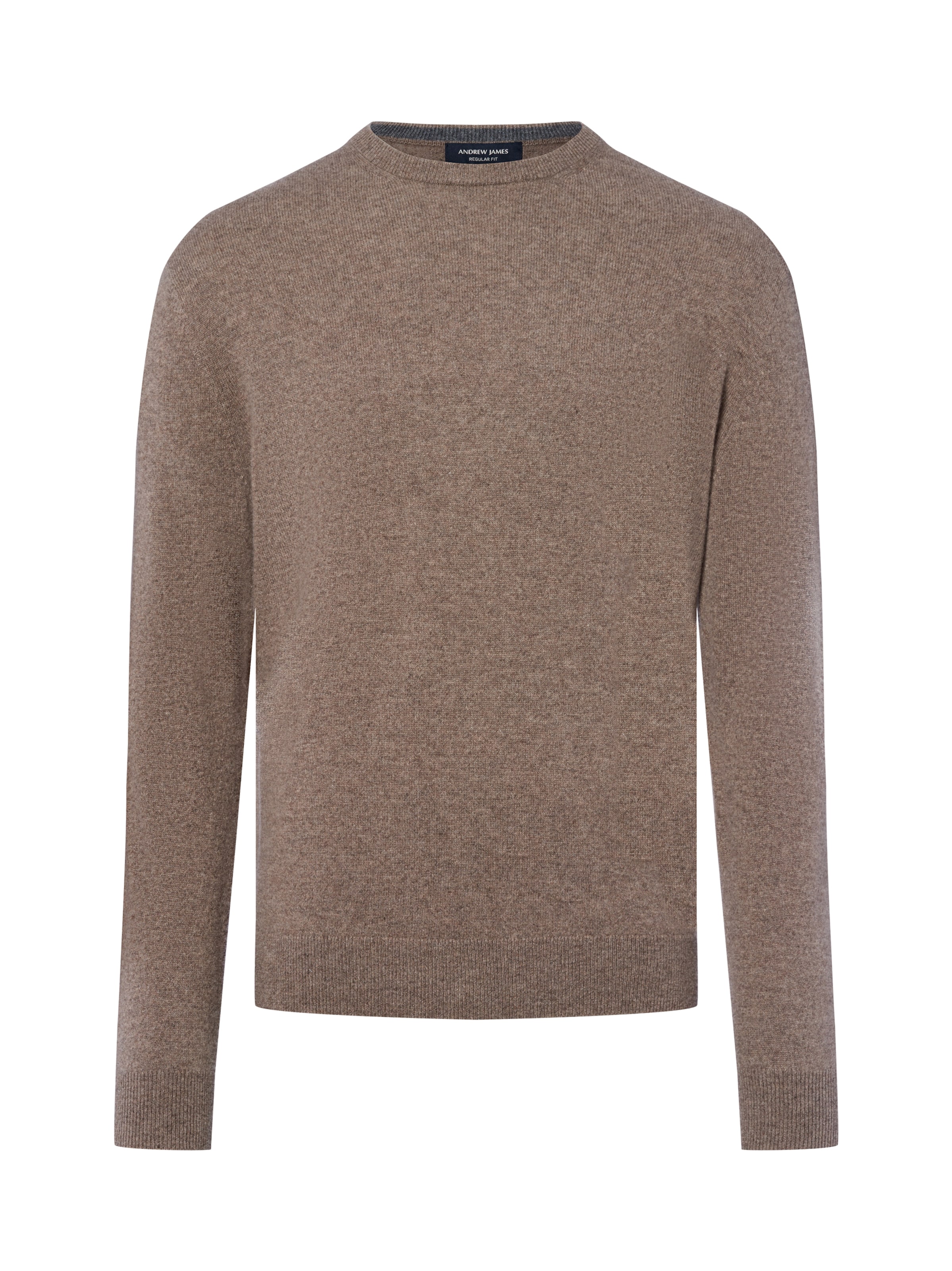 Andrew James Pure Cashmere Pullover in Braun: Vorderseite