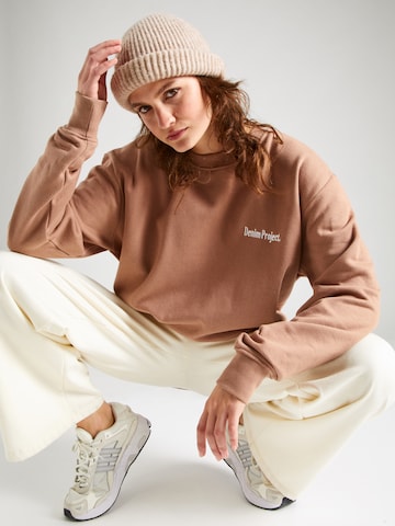 Denim Project Sweatshirt 'WASTA' in Brown