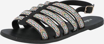 rubi Sandales à lanières 'MILLER' en mélange de couleurs / noir, Vue avec produit