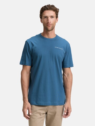 TOM TAILOR Shirt in Blue: front