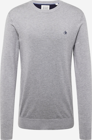 SCOTCH & SODA - Jersey 'Essentials' en gris: frente