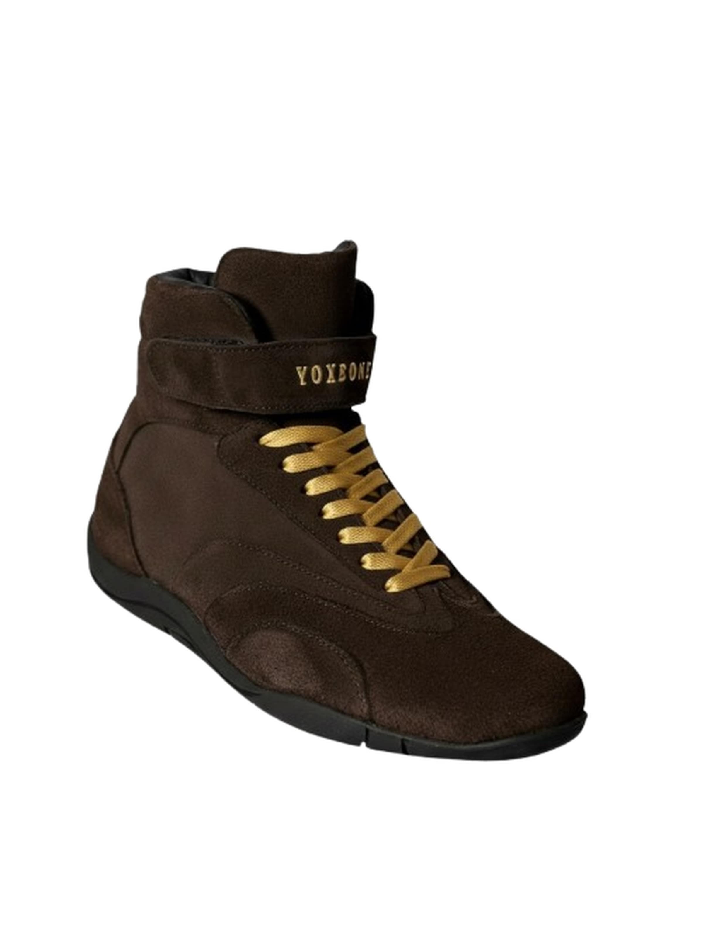 Yoxeone High-Top Sneakers 'Pat Moss Boots' in Brown: front