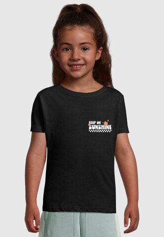 Merchcode T-Shirt 'Keep On Sunshine' in Schwarz