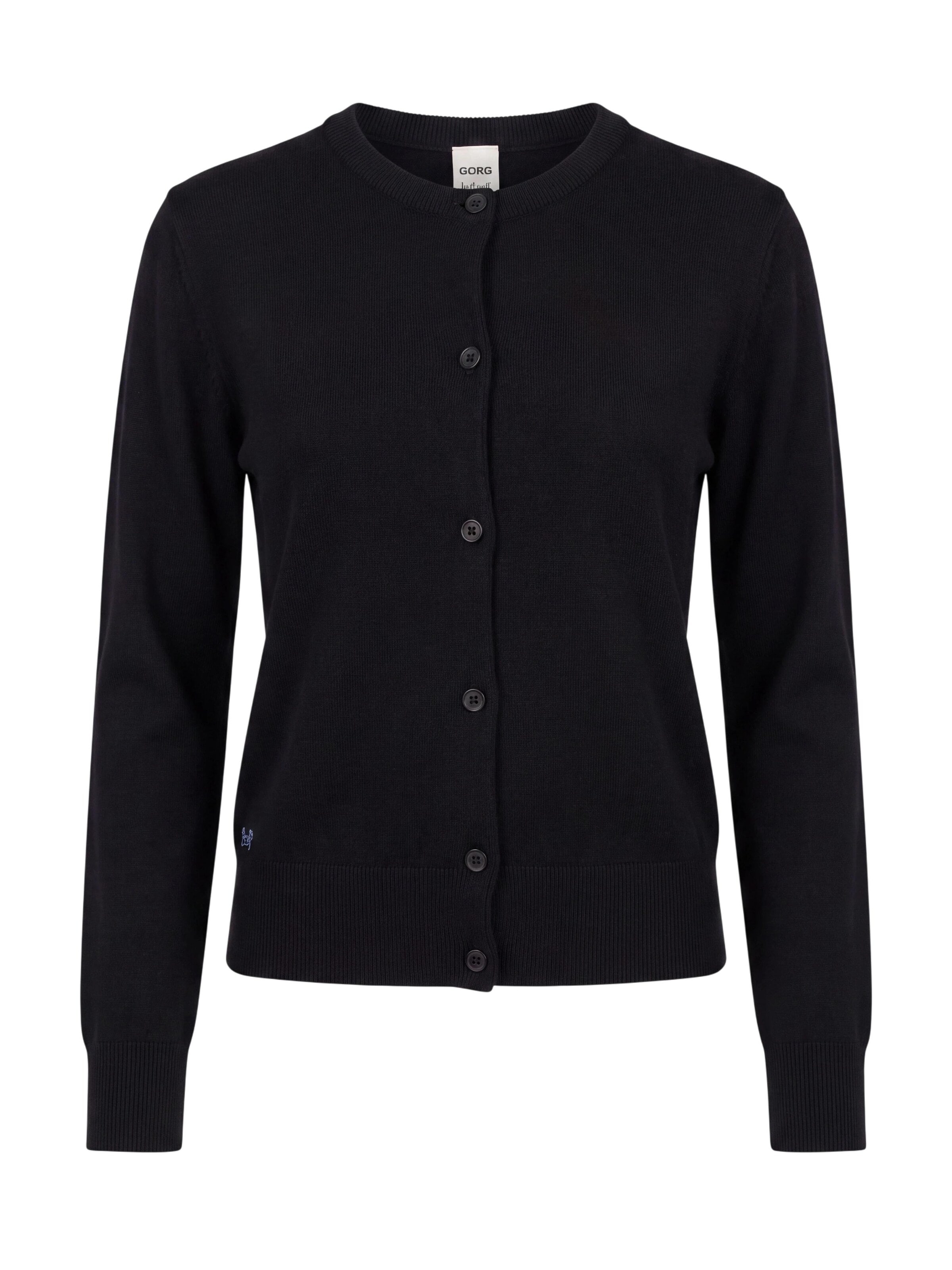 GORG Knit Cardigan in Black: front