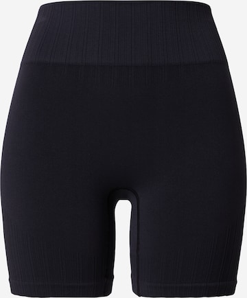 Skinny Pantalon de sport Hummel en noir : devant