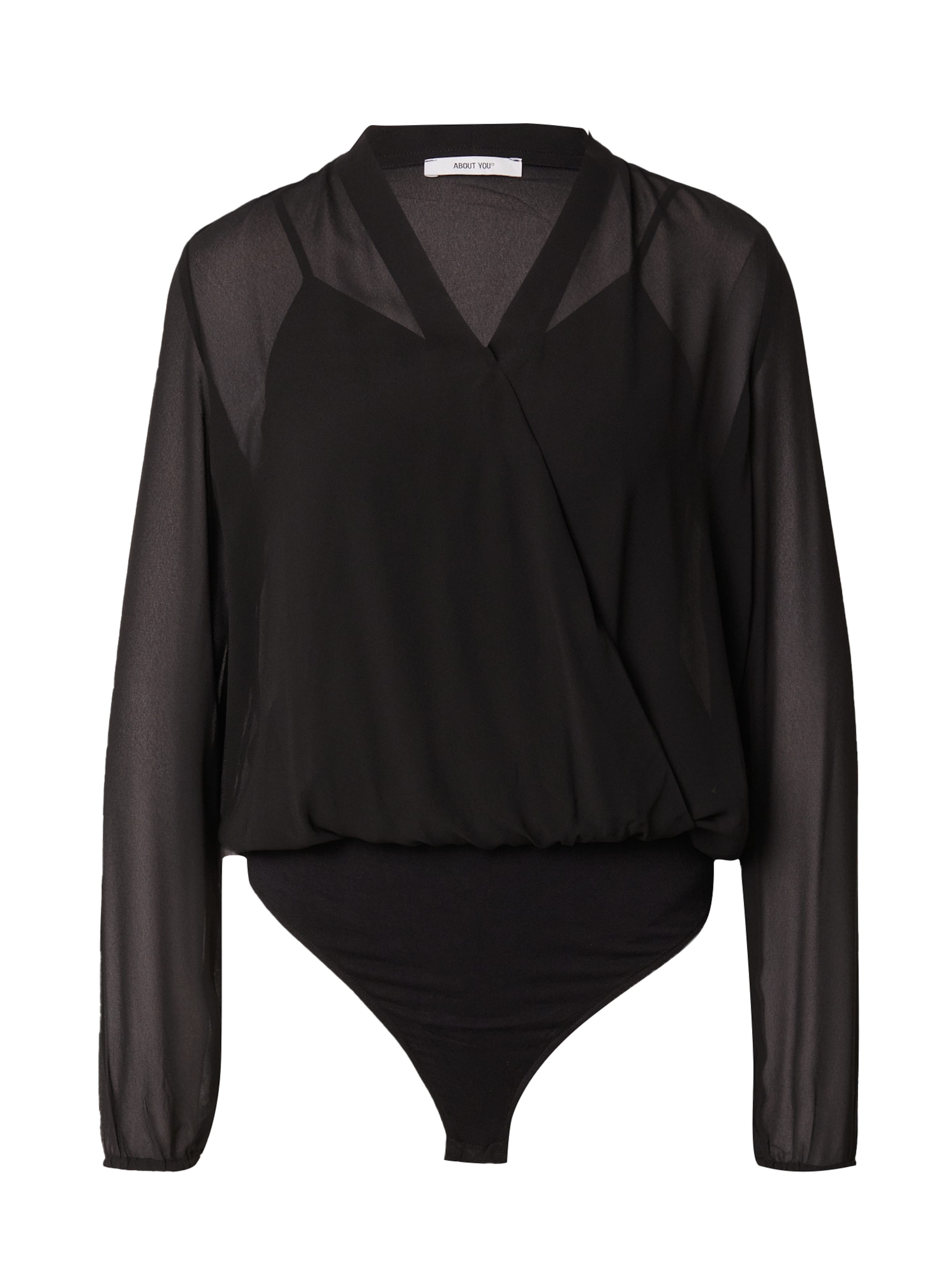 Chemisier 'Presley' ABOUT YOU en noir : devant