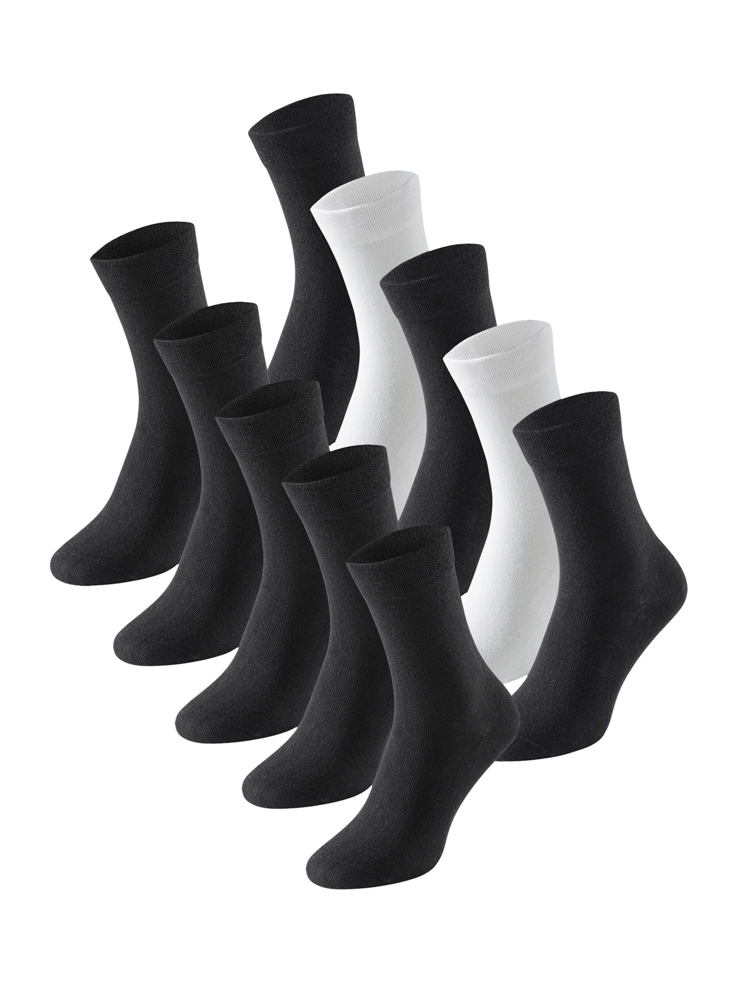 Chaussettes ' Cotton Fit ' SCHIESSER en noir : devant
