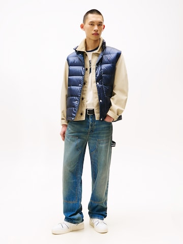 Tommy Jeans Brezrokavnik | modra barva
