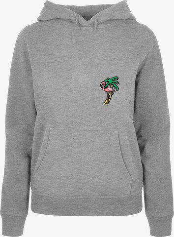 Mister Tee Plus Size Sweatshirt 'Flamigo' in Grau: predná strana