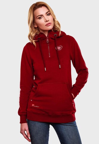 NAVAHOO Sweatshirt 'Zauberelfe' in Red: front