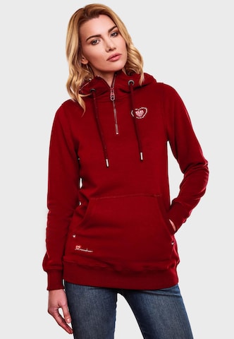 Sweat-shirt 'Zauberelfe' NAVAHOO en rouge : devant