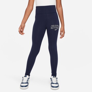 Nike Sportswear Workout Pants in Blue: front