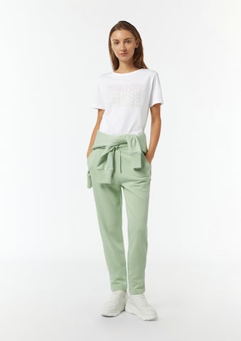 T-shirt comma casual identity en blanc