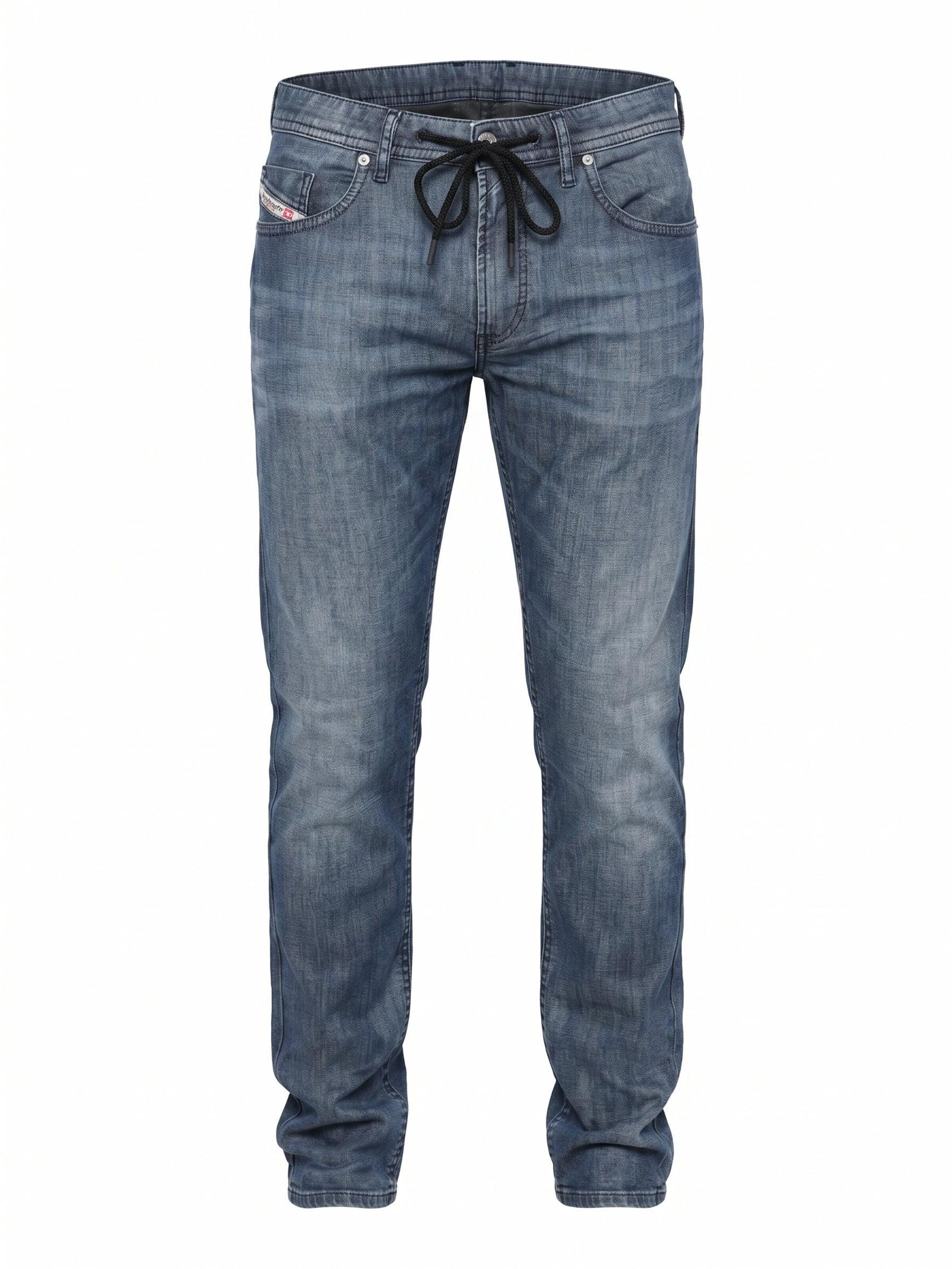 DIESEL - Calças de ganga 'THOMMER JOGGJEANS Superstretch & Supersoft' em azul: frente