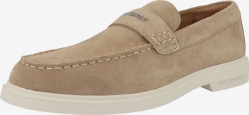 Karl Lagerfeld - Mocassins ' Kori ' em castanho: frente