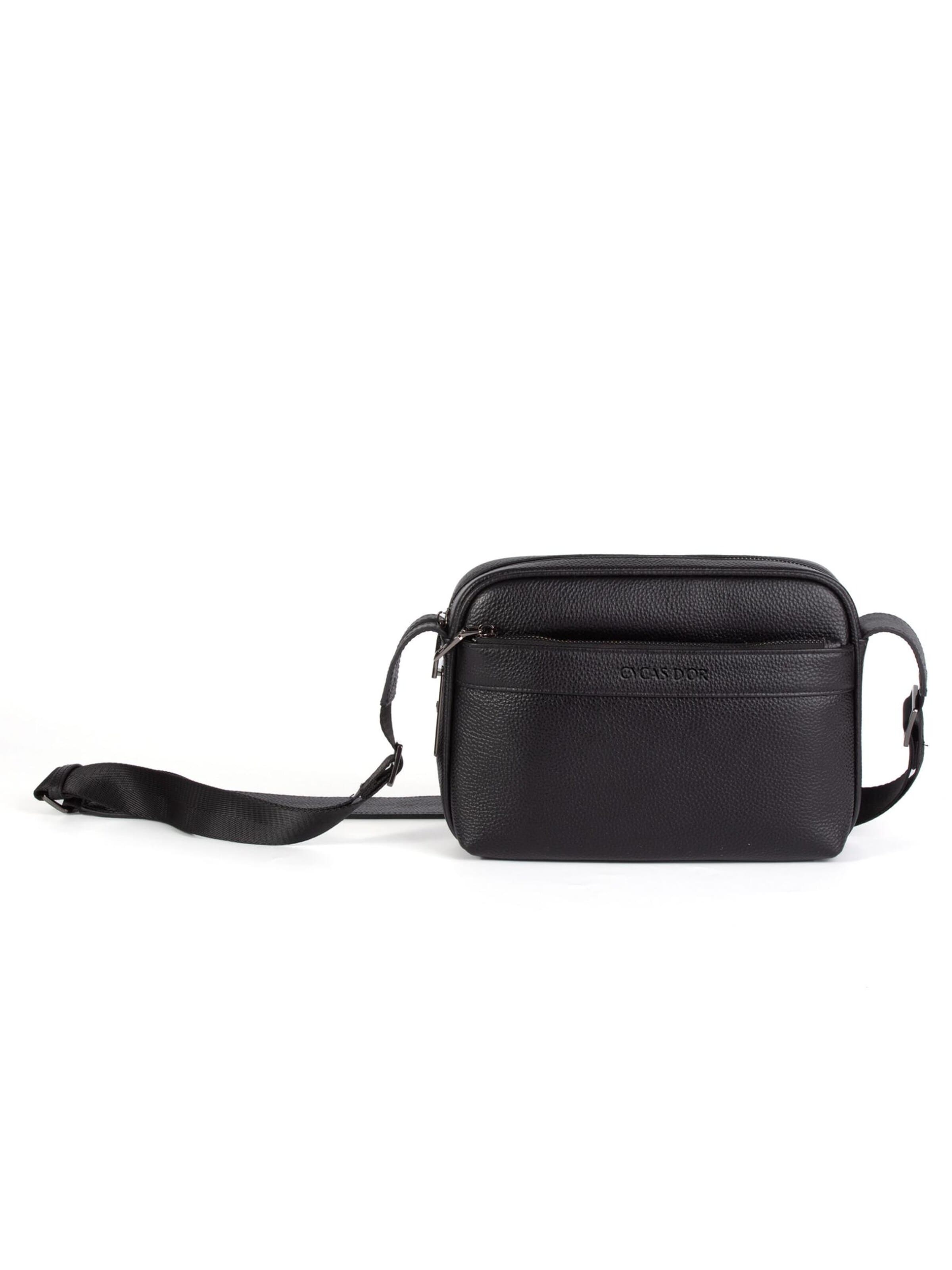 CYCAS D'OR Shoulder bag 'BELLARO FINGERPRINT RECOGNITION' in Black