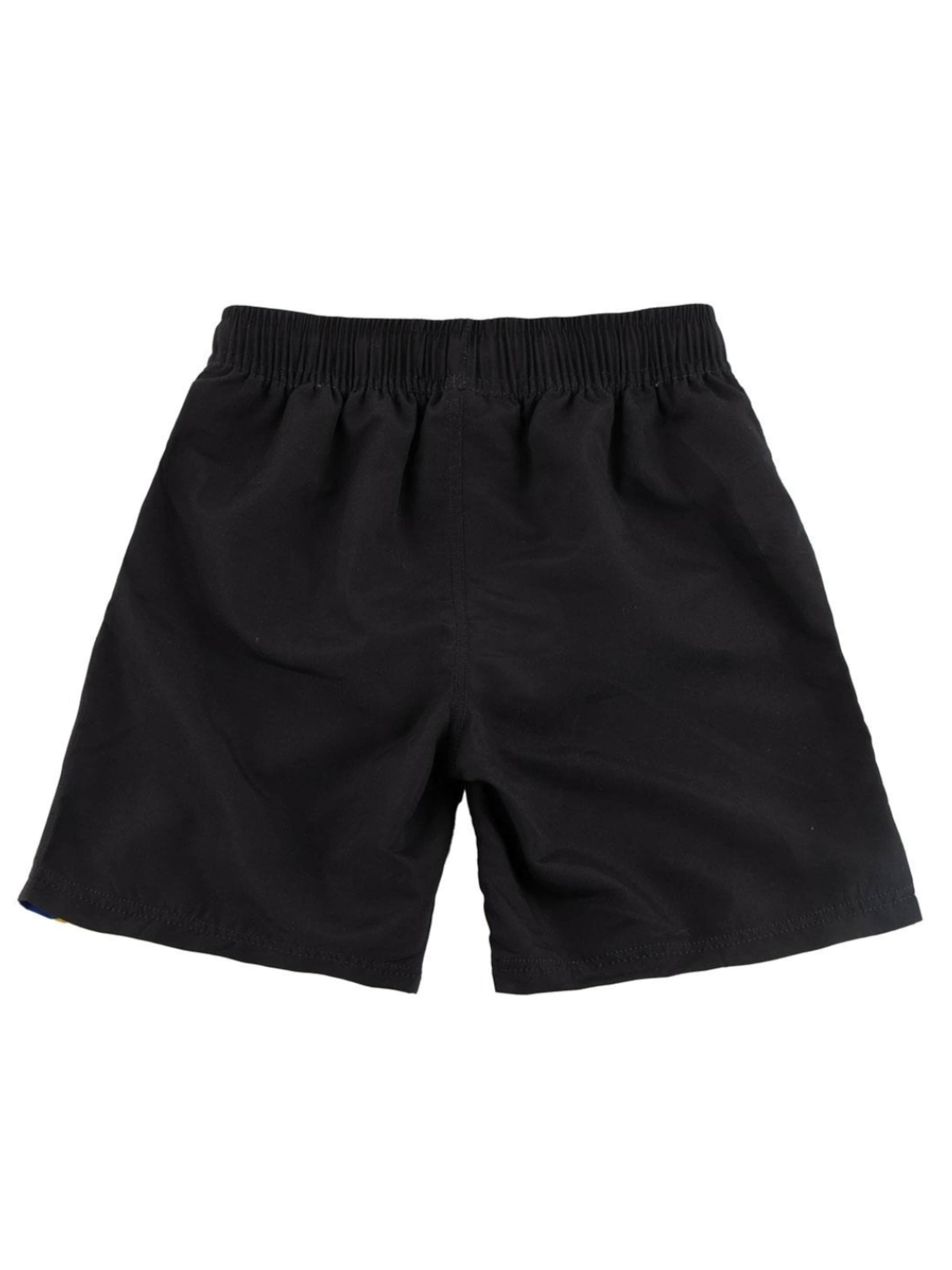 Cerdá Swimming shorts 'Real Madrid Swim Shorts with Logo Print – Black' in Black