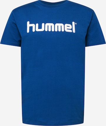 Hummel - Camisa em azul: frente
