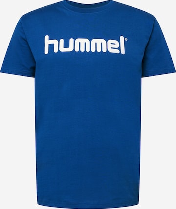 Tricou de la Hummel pe albastru: față