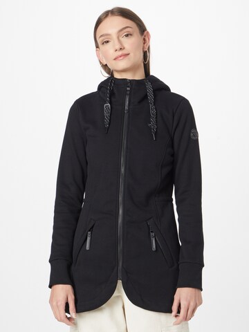 Ragwear Sweatjacke 'BRYSTOL' in Schwarz: Vorderseite