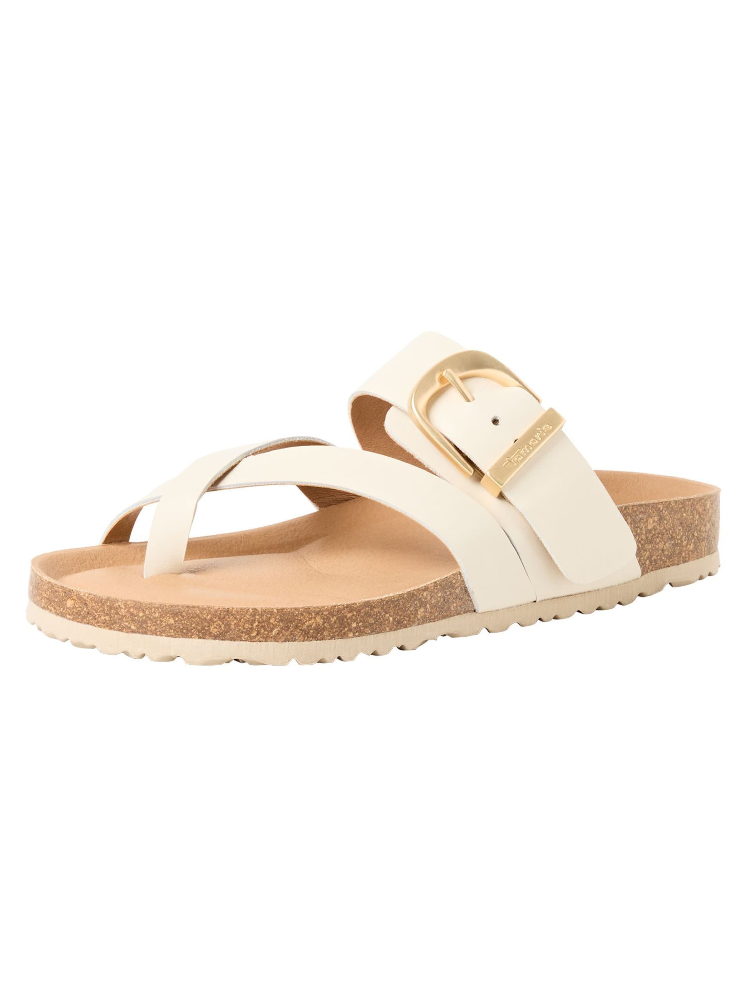 Mule Tamaris en beige : devant