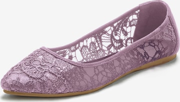 LASCANA Ballet Flats in Purple: front
