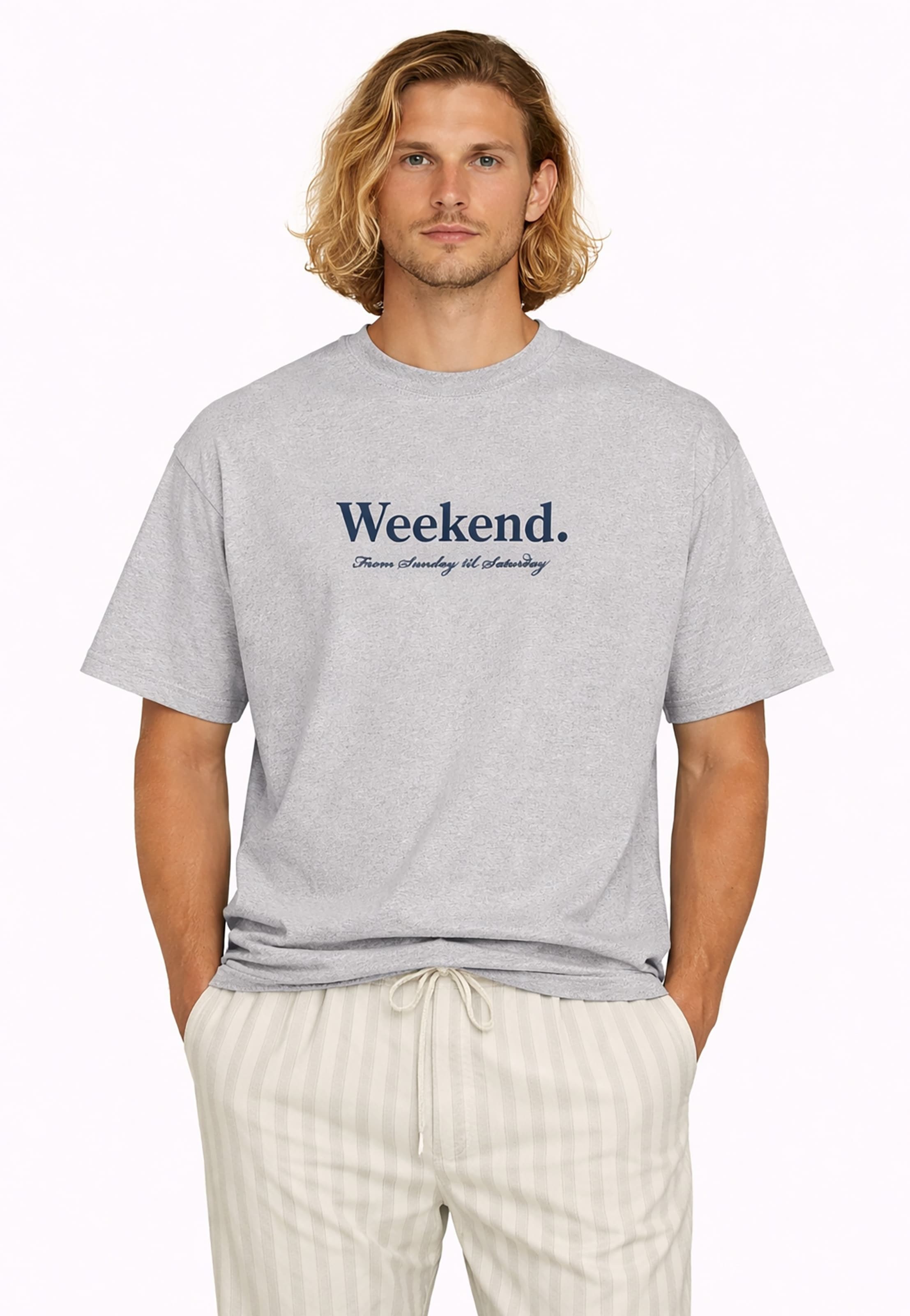 Pockies - Camiseta 'Weekend' en gris: frente